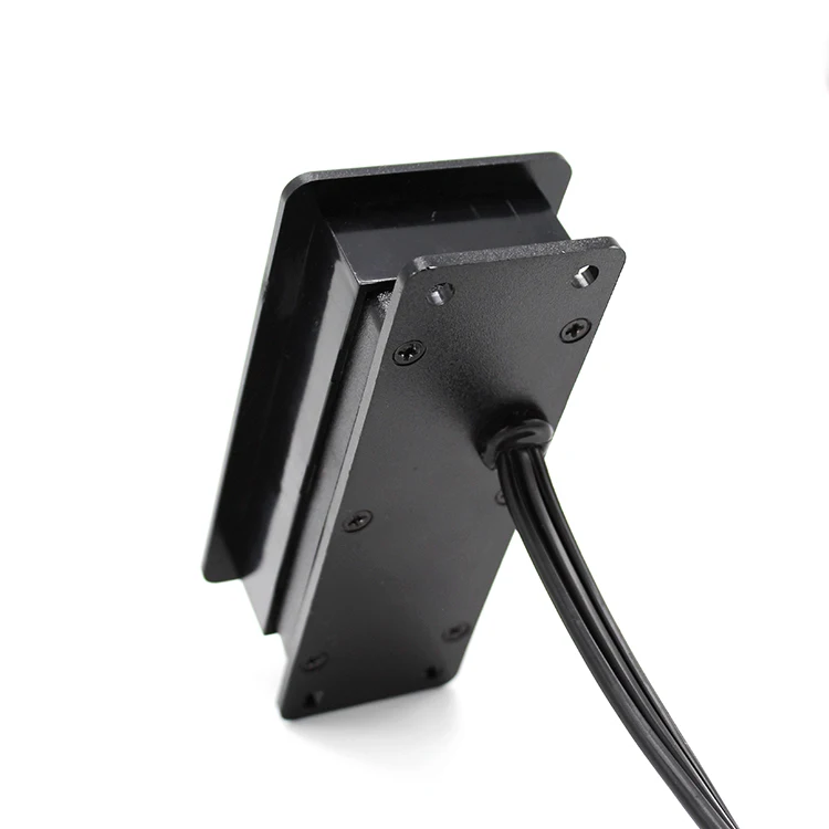 Furniture Intelligent Power 2 Grounded Outlets 2.1A USB Port 10 Inch Plug Cord Black Color