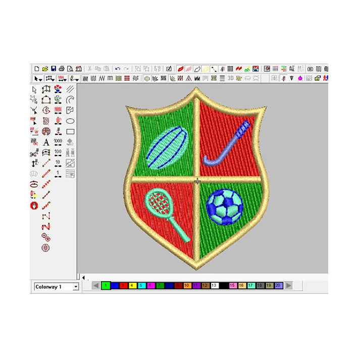 
Senior Designer Cheap High-quality New Fashion Digitizing Dst Format Embroidered Designs Embroidery Badge 