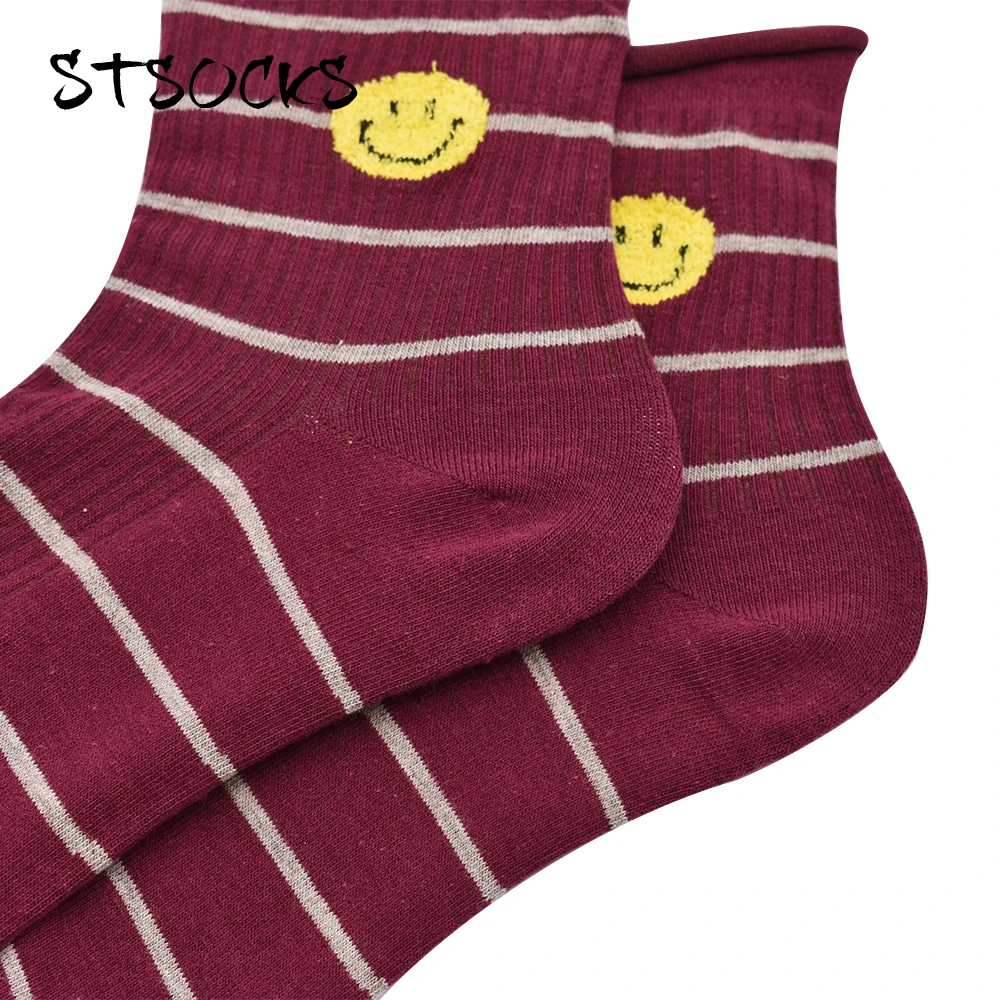 Fashion Comfortable Cute Hot Teen Girls Tube Socks With Stripes For Young Women