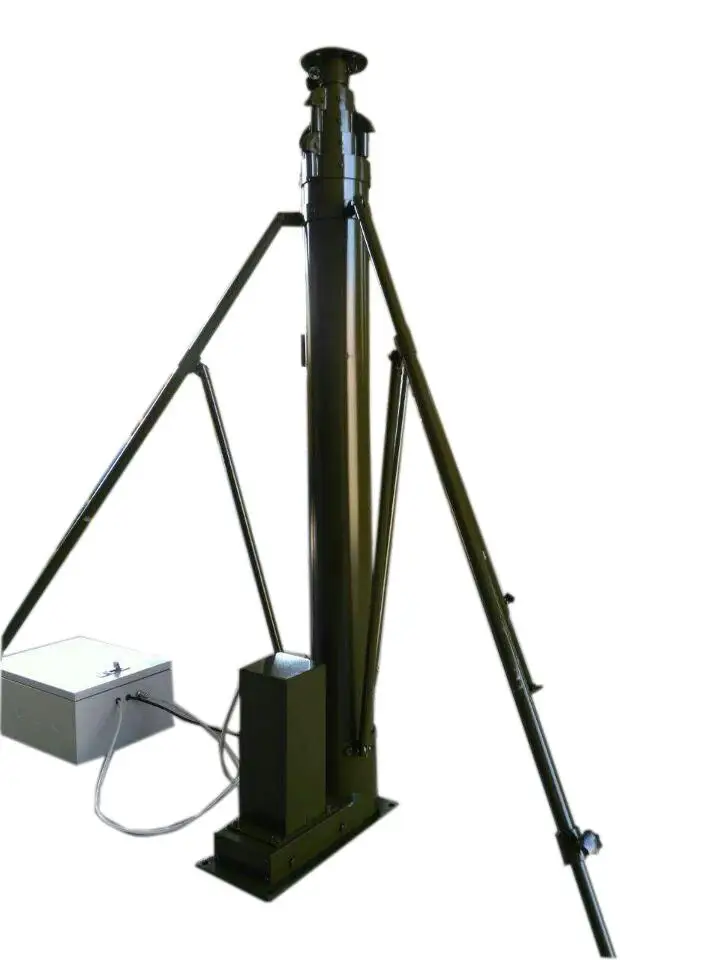 2.5m to 18m mobile CCTV camera tripod remote control motorised telescopic mast