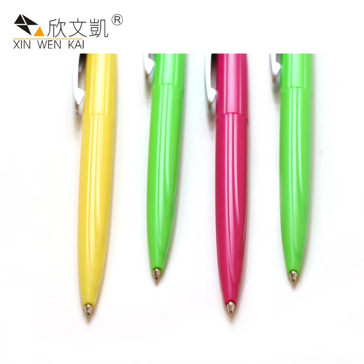 
New Design Stationery Promotion Plastic Writing Ballpoint Pens With Clip ballpen w design 