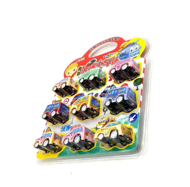 thermoforming  PET blister clamshell packaging  box   with hanger   for mini  figure  model car