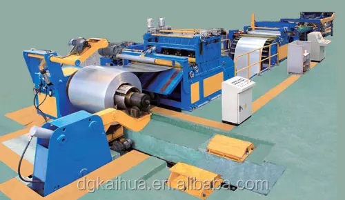 
metal coil uncoiling and straightening cut to length line 
