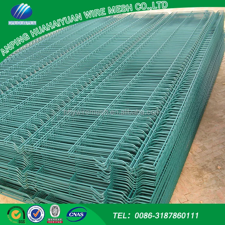galvanised pvc coated Steel highway welded mesh fence panel