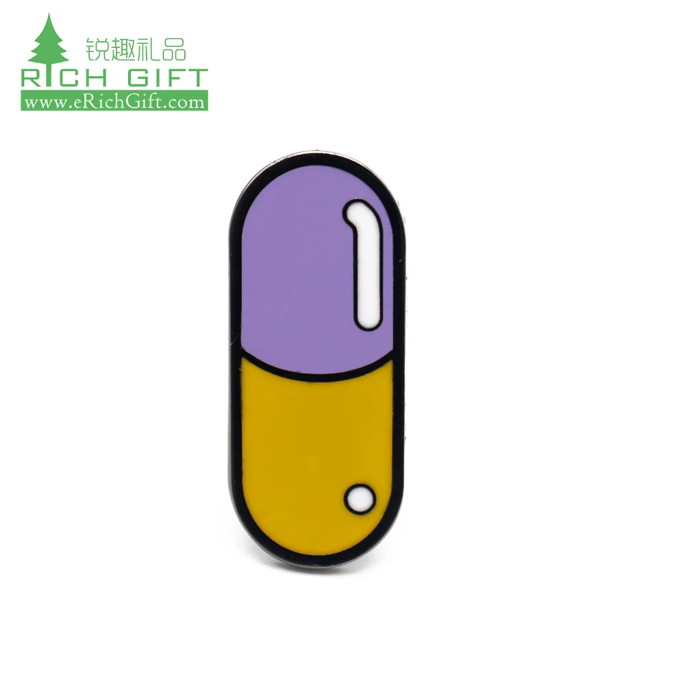 No minimum personalized transparent mental health evil eye self love brain enamel pin heart gold cartoon brooch lapel pin medic