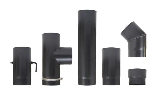 
carbon steel Chimney pipes, flue tube in kits, vent pipes for pellet stoves spare parts 