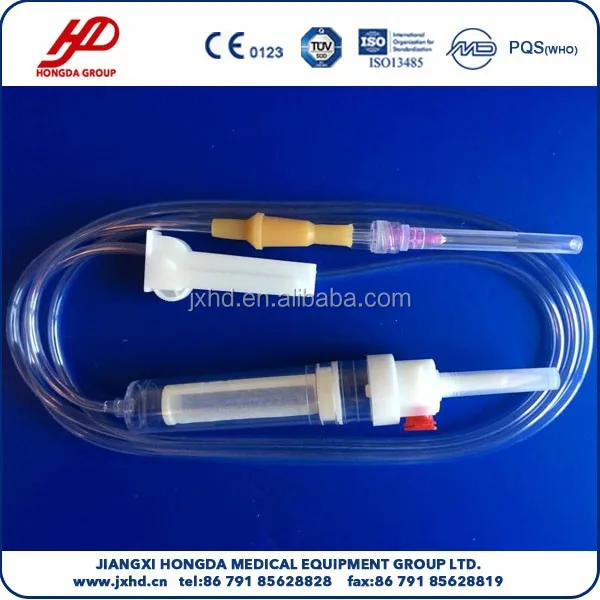 Набор для переливания крови с фильтром, без латекса и латекса