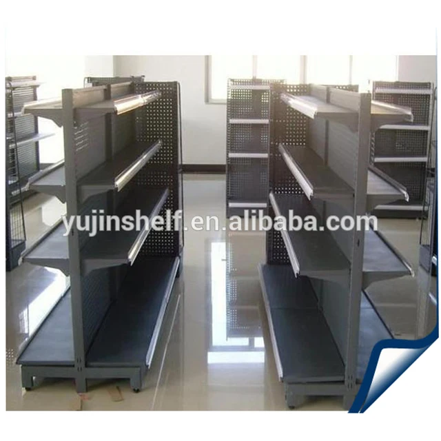 Black Good Pricing Grocery Store Mini Mart Shelving System
