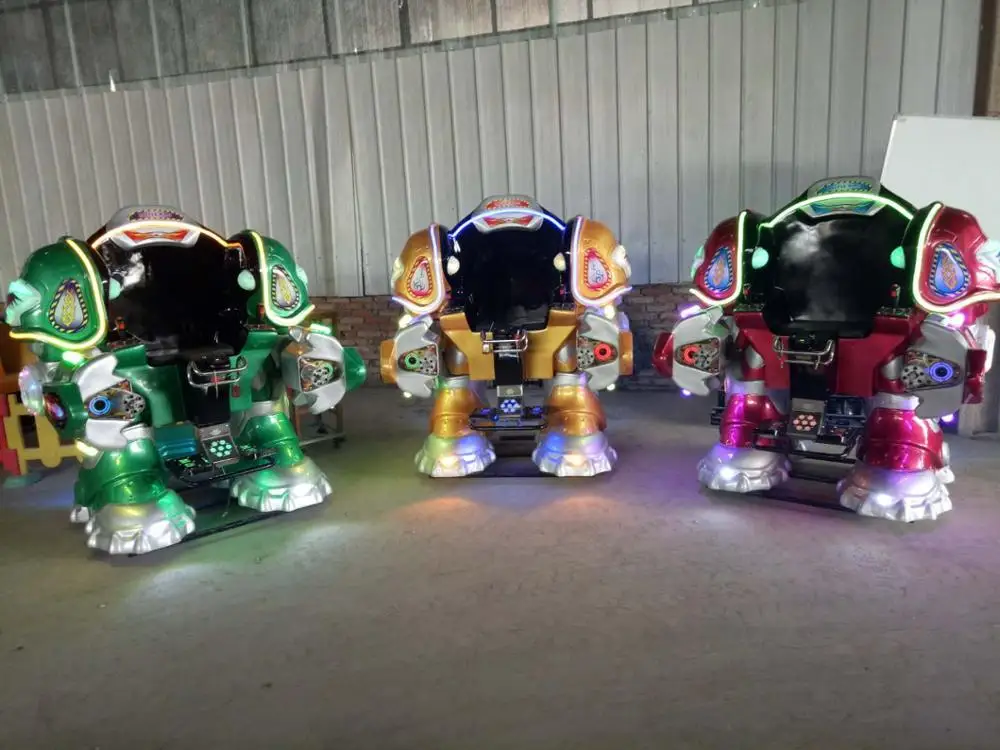 
amusement walking robot with music and laser fighting mode for adult and kiddie rides 