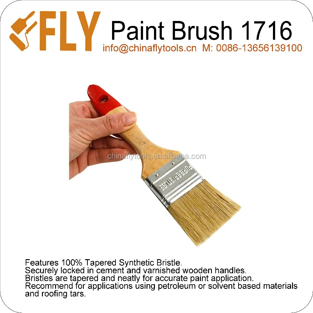 2 Inch Wide Head Brush Natural Boar Bristles