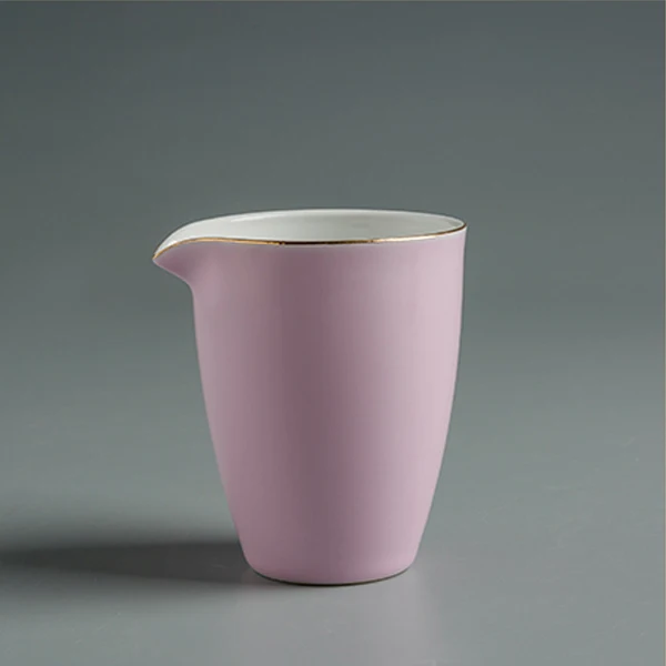 Pink Massage Ceramic candle jars with Spout