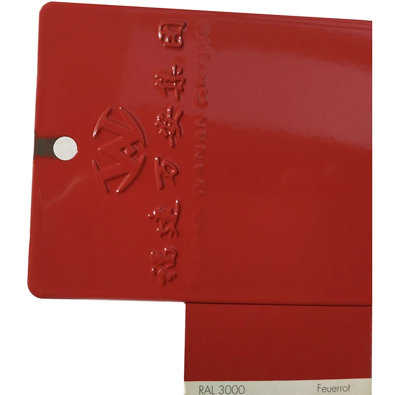 WA1712078P ral 3000 red color Europe standard TGIC free metal coat powder paint