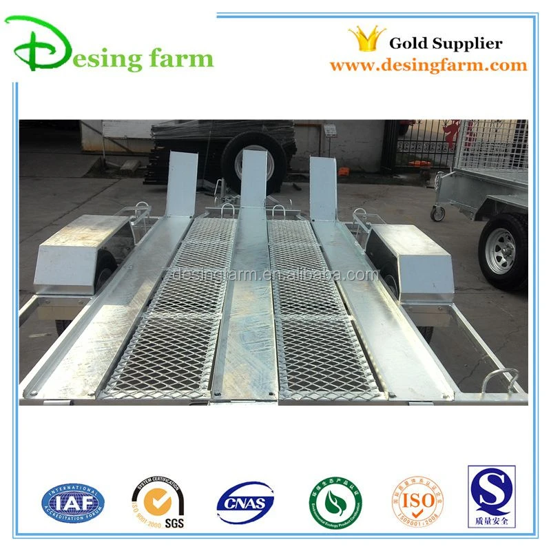 Quality galvanized motorcycle motorbike cargo travel trailer for sale