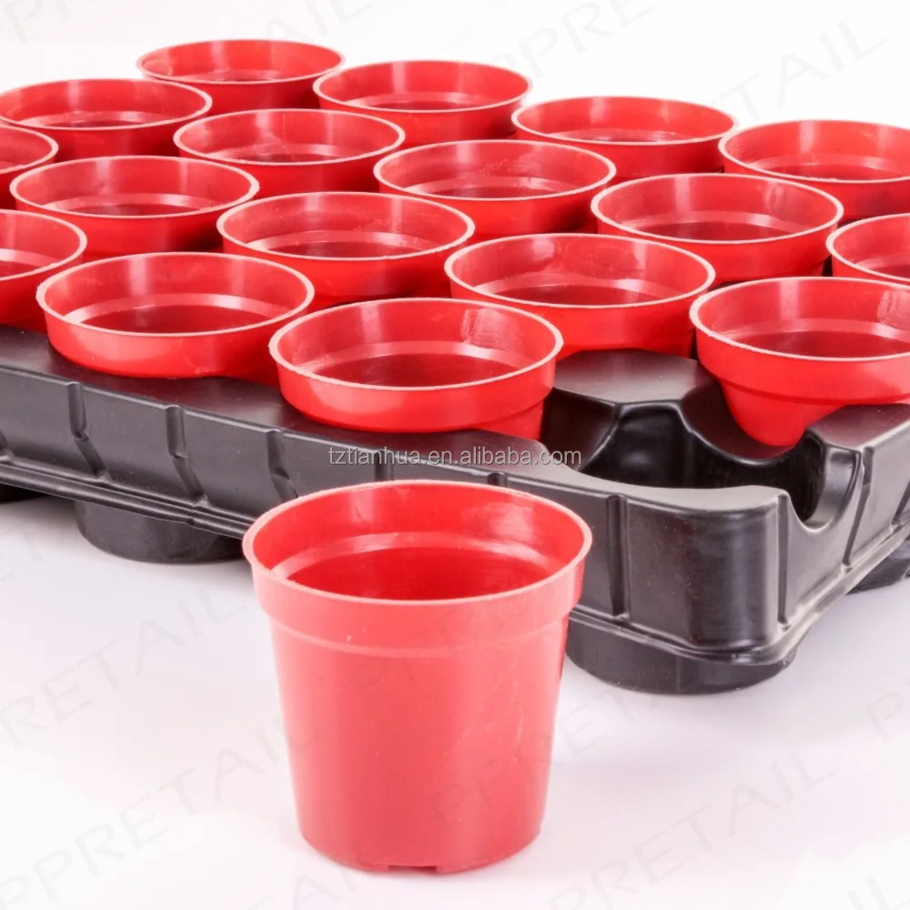 Пластиковый маленький цветочный горшок для переноски