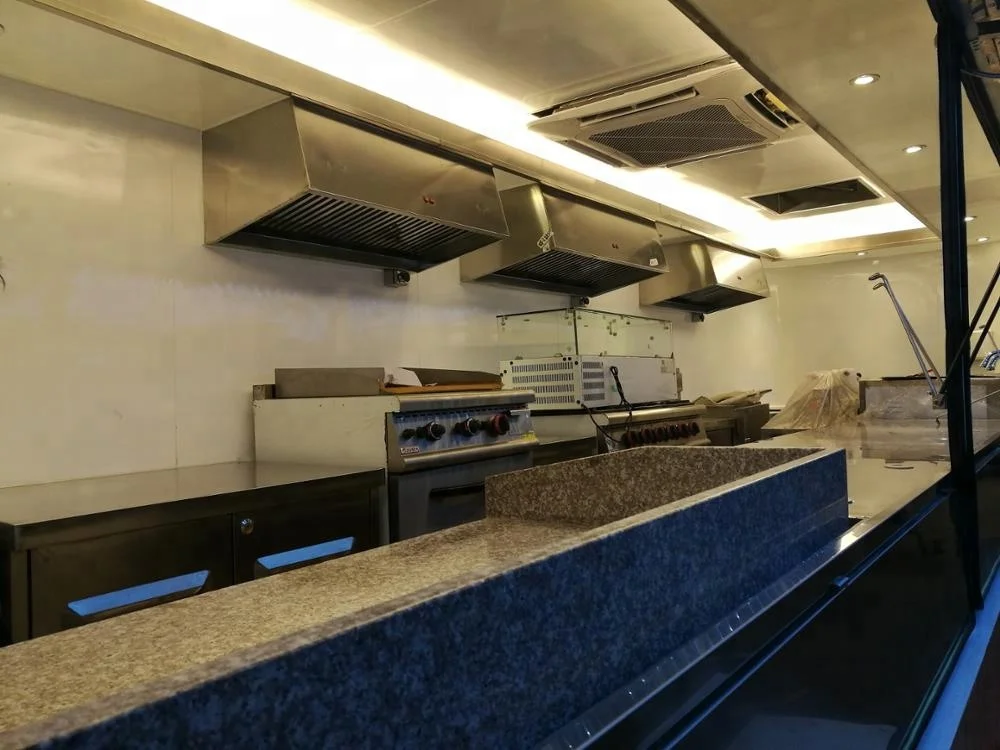 
7m long steel plates fast food vending airstream bus food truck for sale europe hot dog mobile food cart for sale 