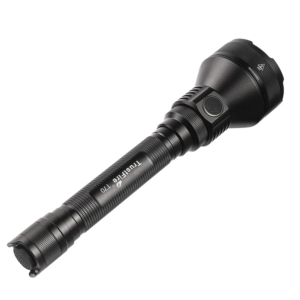 Тактический фонарик TrustFire T70 XHP-35HI светодиодный супер яркий 2300 лм перезаряжаемый водонепроницаемый фонарь для охоты