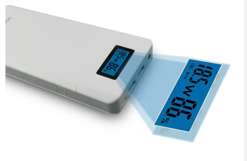 Новая электроника 2017 P65 5 В 2.4A 9 3A 12 15 2.7A 20 2A ЖК QC2.0 Типа с power bank 20000 mah