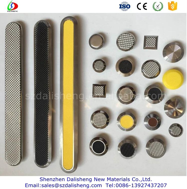 
self stick stainless steel /plastic tactile indicator stud 