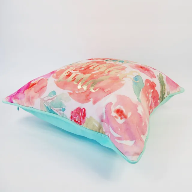 
Factory wholesale decorative pillow back case for sofa with print alphabet 