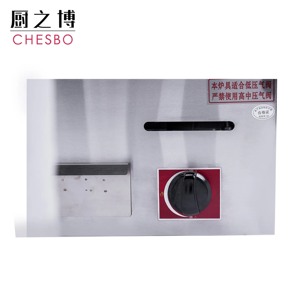 Catering Use Kitchen Cook Table top commercial Jumbo Thicken Stainless Steel Plate Gas Griddle for Restaurant