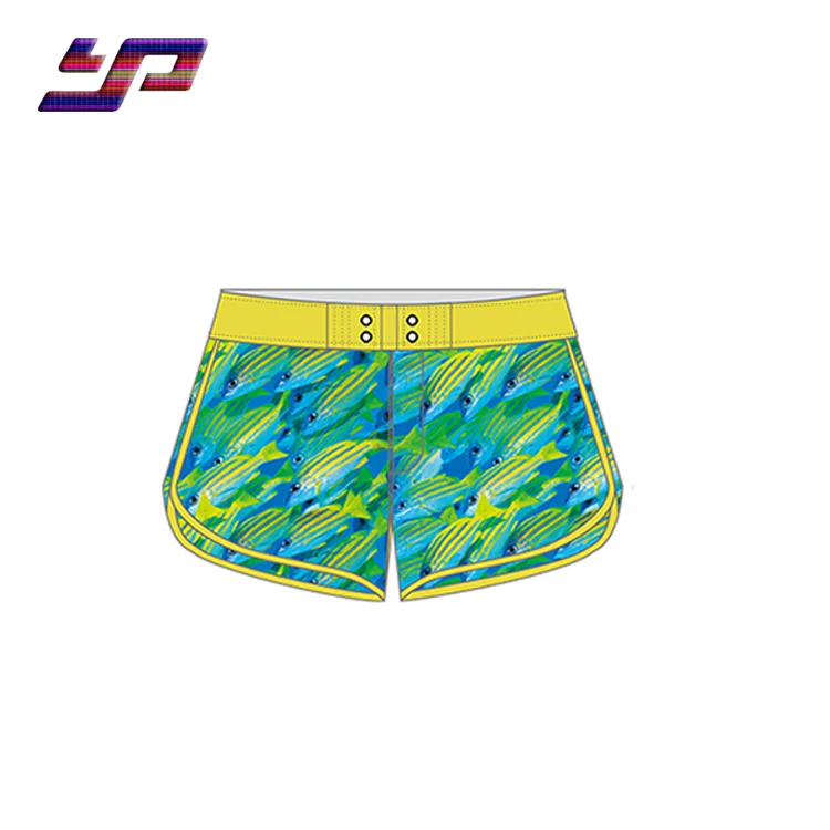100%Polyester Custom Printed Swimming Trunks Men Sexy Board short Surf