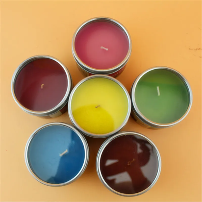 
Wholesale decorative candle tins with fireworks in luxury containers 