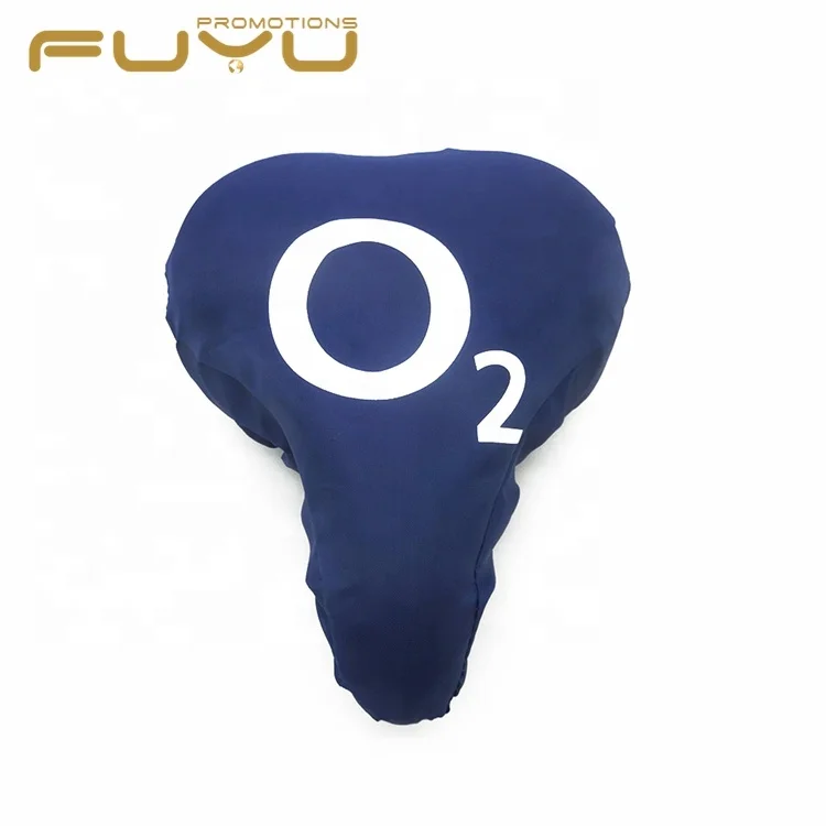 Hot sale blue pvc sublimation print bicycle saddle cover for sale