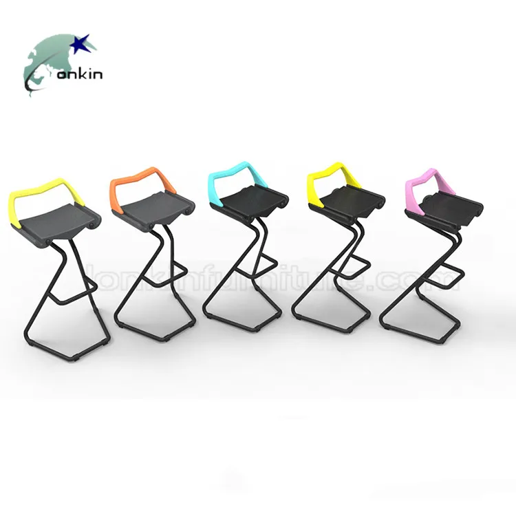 Металлический стул с подставкой для ног и спинкой, полиуретановый барный стул для улицы, высокий стул