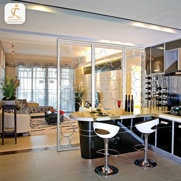 Hollow Cut Room Partition For Bedroom Steel Decorative Japanese Screen Room Divider Foldable Room Screens Dividers