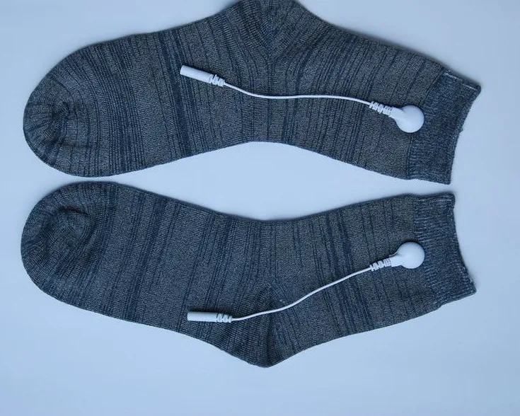 
OEM service TENS electrical massage socks for physiotherapy 