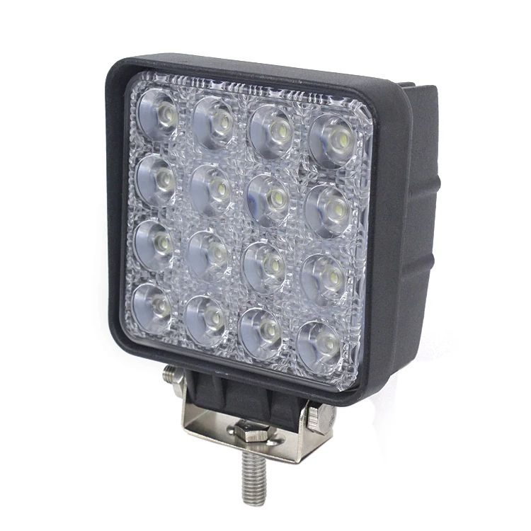 Free shipping China top selling truck led lights Square led light 4x4 offroad 48w led work light