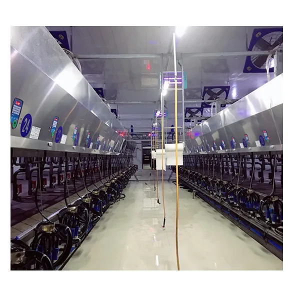 herringbone rotary milking parlor pipeline milking system