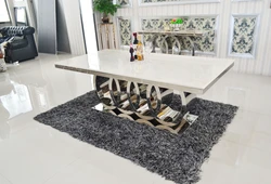 A8082 Marble   dining table gold legs