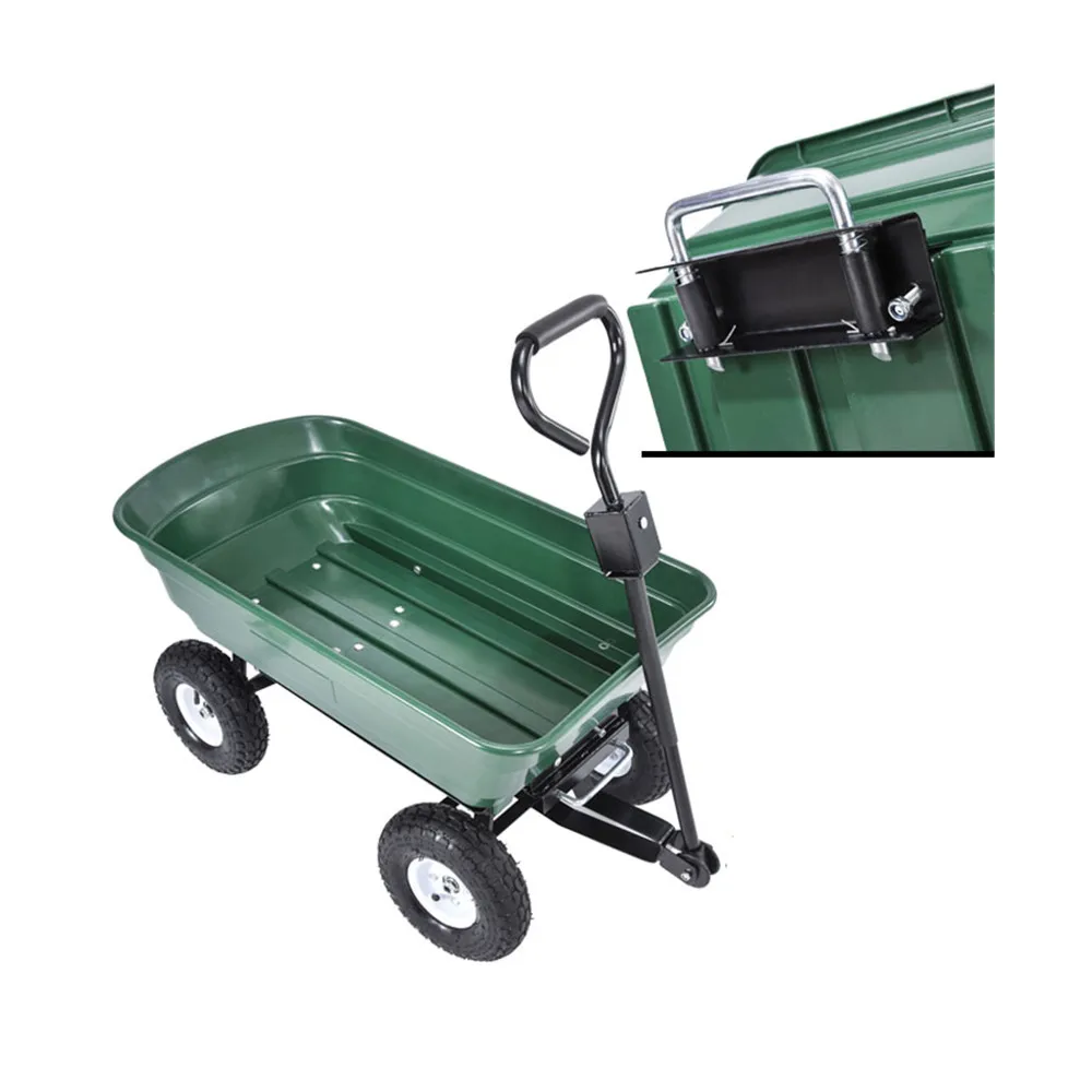 Heavy Duty Plastic Wheelie Garden Dump Cart