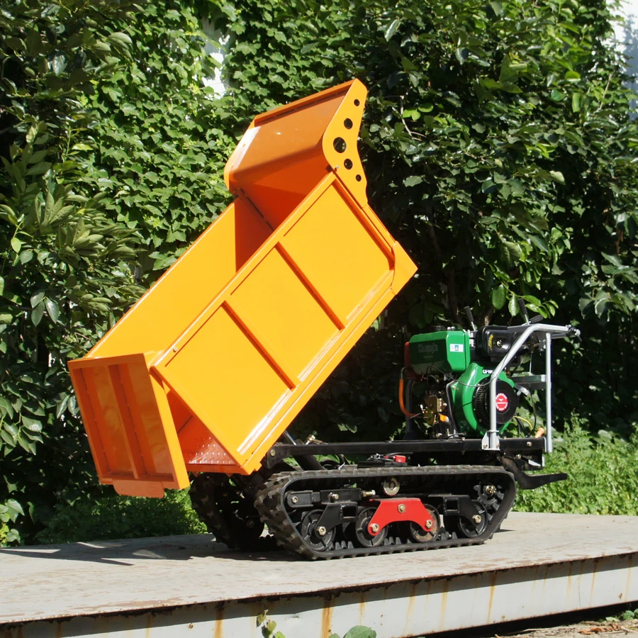 mini tracked chain walk behind tractor