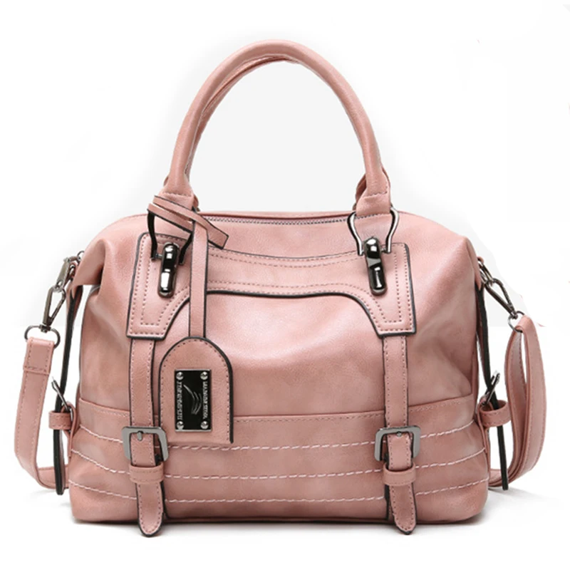 Wholesale Large Capacity Casual PU Leather Bag Manufacturer Women Girl Lady Travel Shoulder Tote Bag Handbag