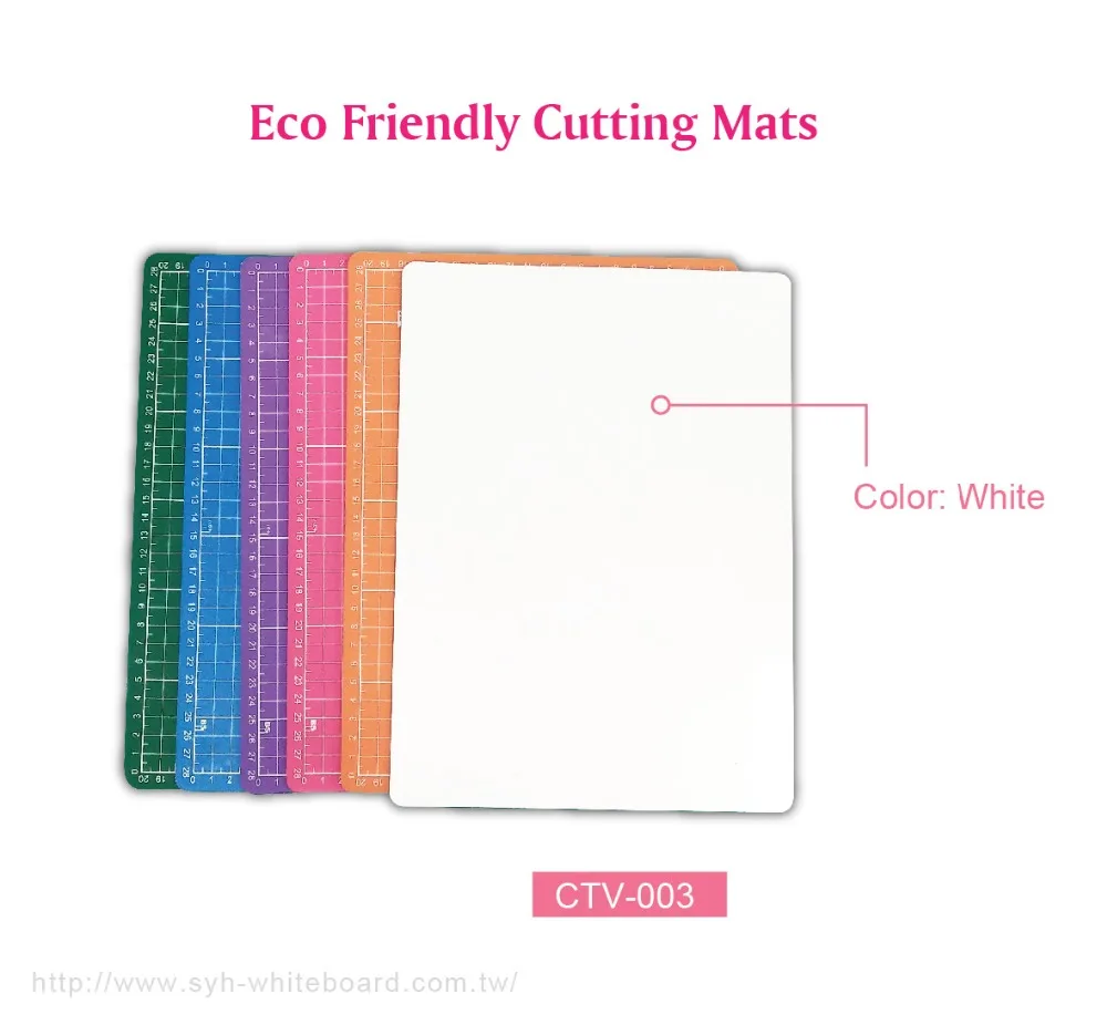 Eco friendly self-healing cutting mat with whiteboard