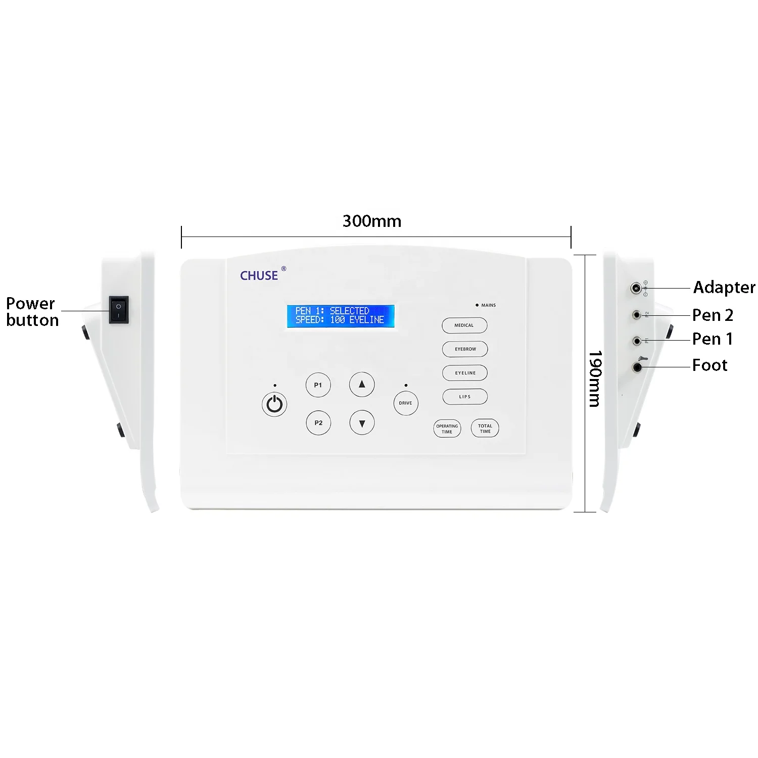 CHUSE New Style Touch Screen Microblading Machine Scalp Micropigmentation