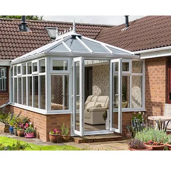 
Topwindow Prefabricated Heat Insulated Laminated Glass Conservatory Sunroom Aluminum Frame Winter Garden CostSunroom Kit 