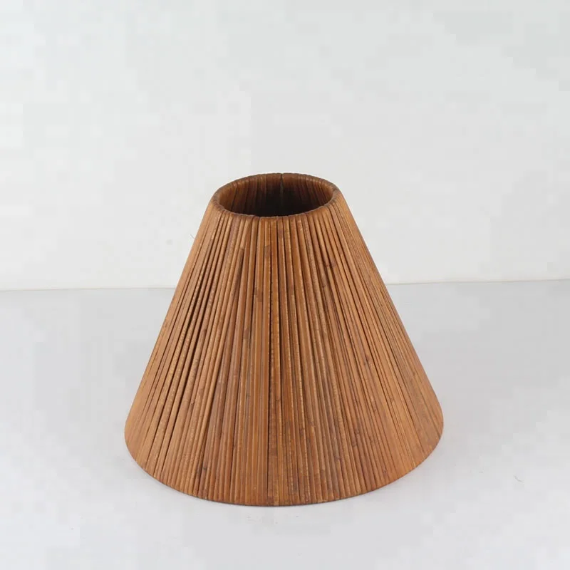 bamboo woven rattan ceiling lampshade lighting parts