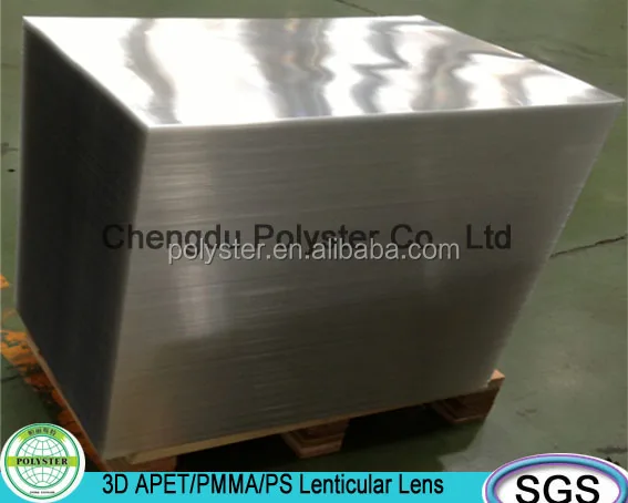 Chinese biggest supplier cheap price High Quality Lenticular Lens sheet/PET sheet for all kinds of cards