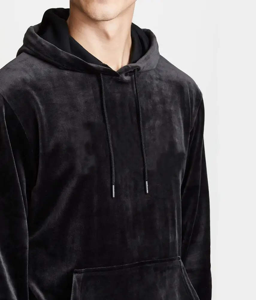  Мужская Велюровая толстовка с капюшоном большие размеры Wholesale Custom Hot Sale Men's Velour Hoodie
