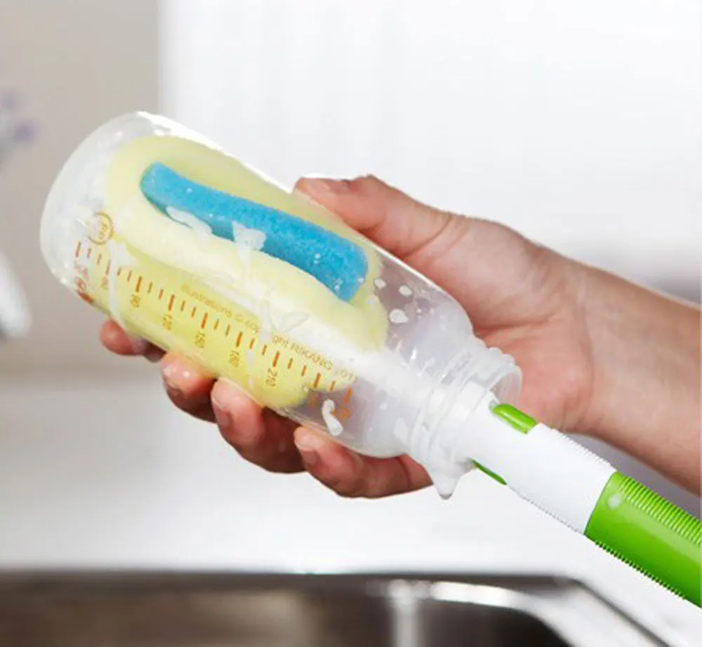 Baby Bottle and Cup Sponge Washing Cleaning Brush