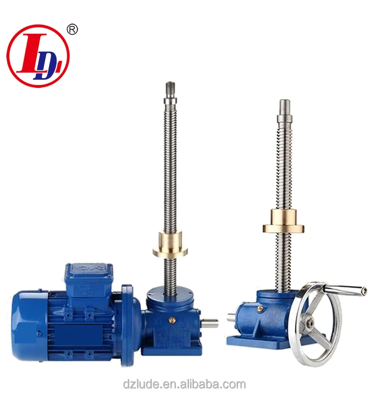 There is the worm screw lift mechanical screw jacks screw lift price