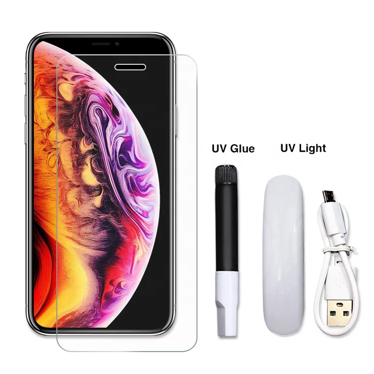 Easy Installation No Reside Mobile Screen Guard UV Tempered glass Mobile Screen Protector