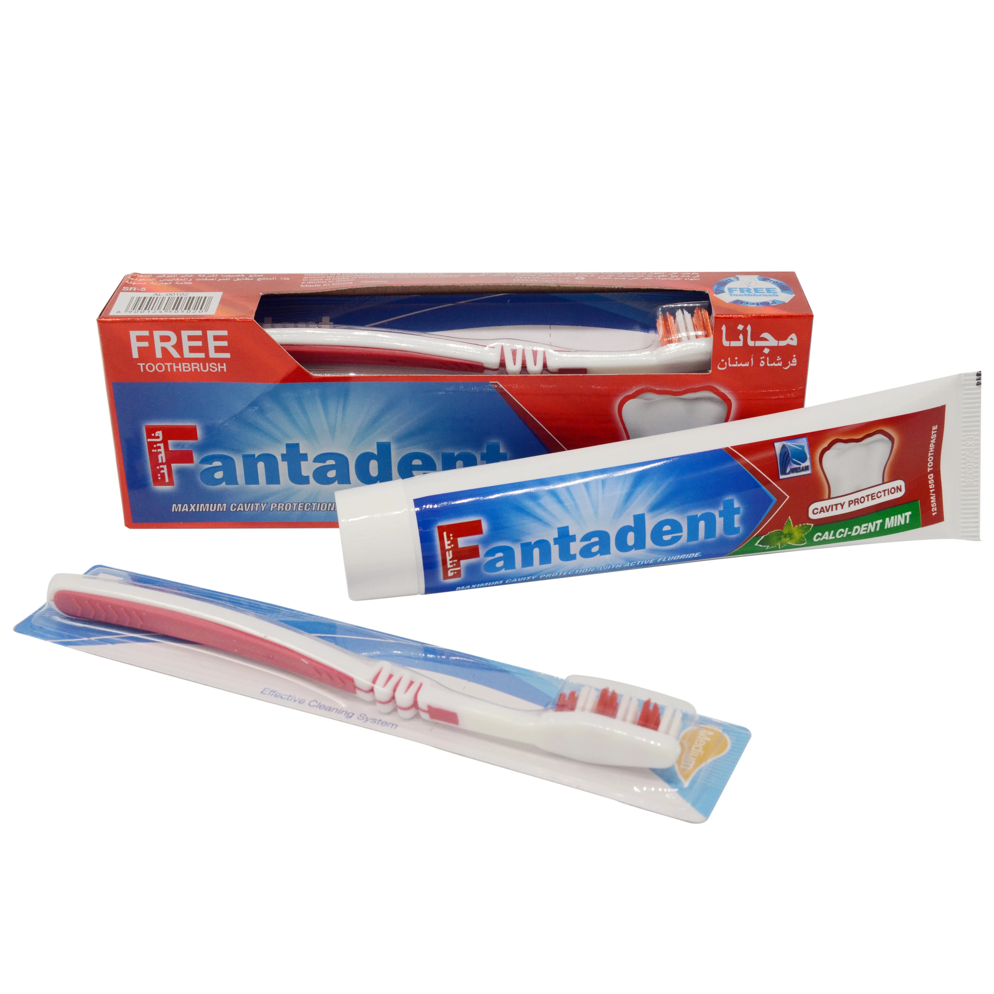 Wholesale Daily Use Free Product Samples Oral Care Gums Teeth Whitening Toothpaste 125g