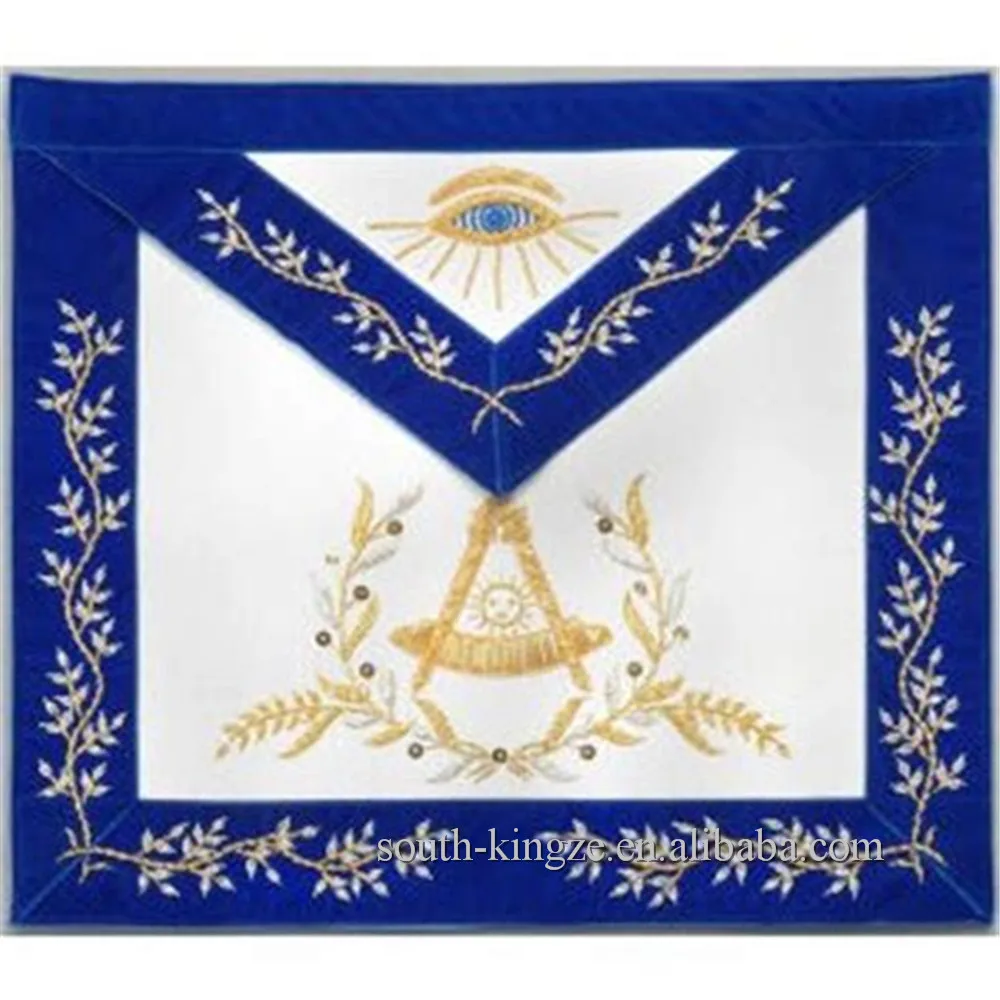 
Masonic Embroidered Regalia American Grand Lodge Tassels Lambskin Aprons 