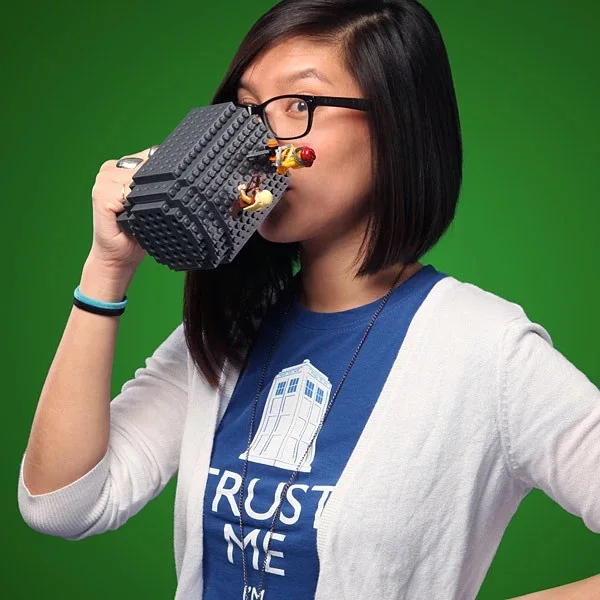 
Wholesale Funny Building Blocks Coffee Mug DIY Build-on Brick Plastic Tea Cup Mug for Gifts 