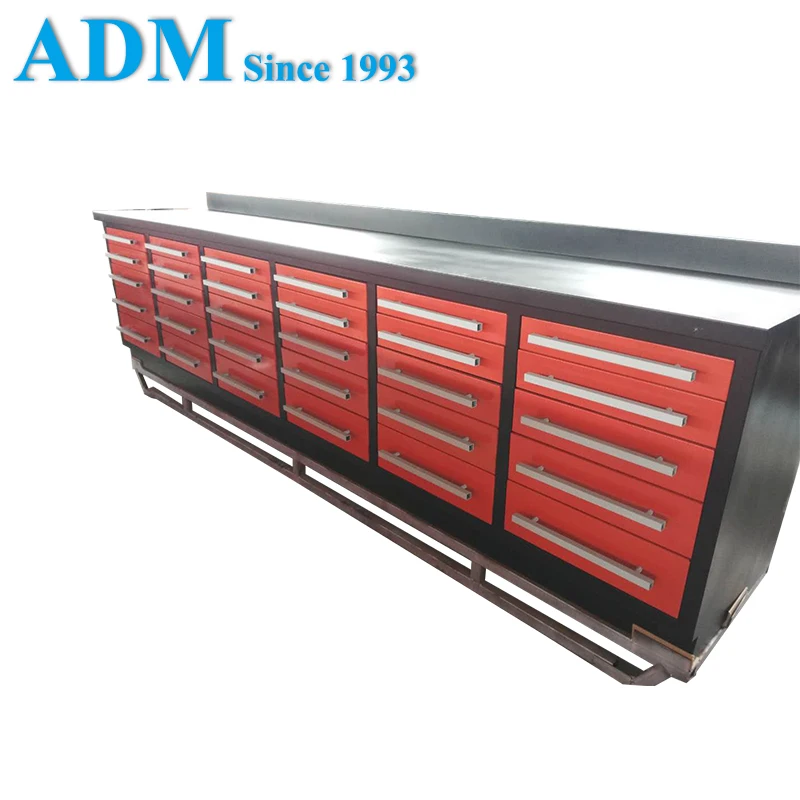 Heavy Metal Storage Tool Cabinets, Work bench.