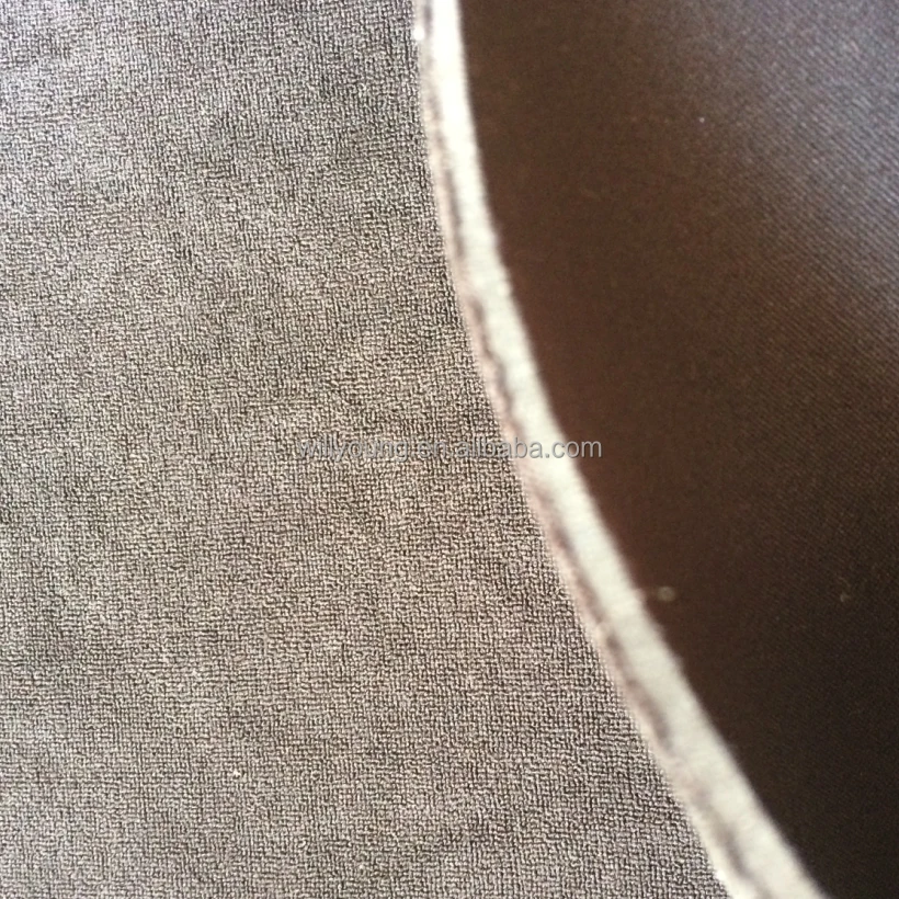 fleece neoprene fabric base nylon cloth with face velcrability fabric fleece cloth black blue 2-3mm thick for tab tape backing